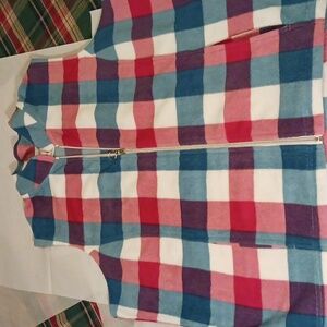 Blair Multicolor Plaid Fleece Vest